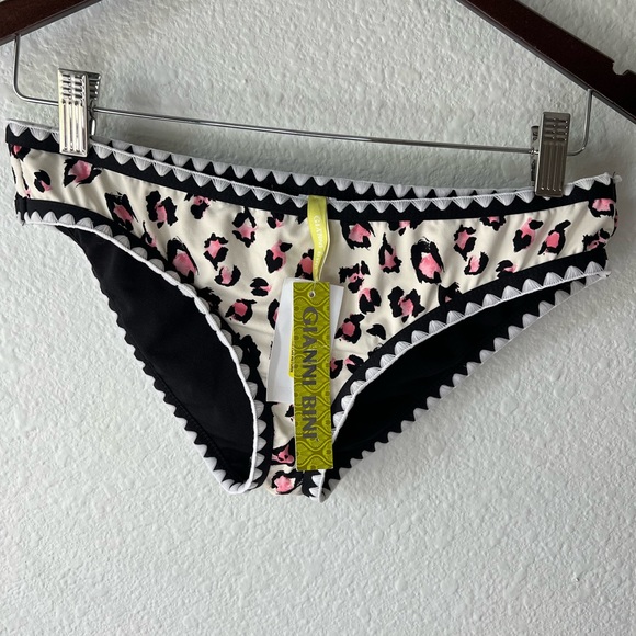 Gianni Bini Swim Gianni Bini Pink And Black Leopard Bottom Bikini